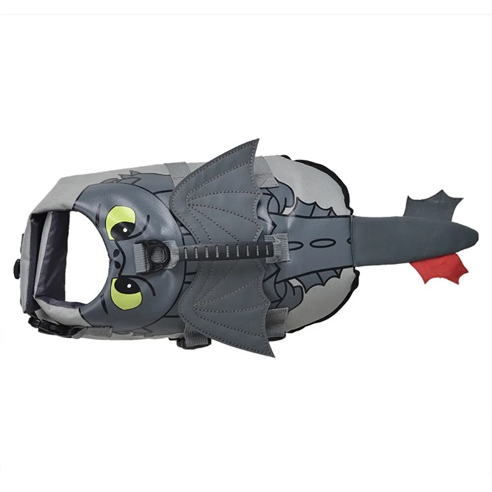 Dog Life Jacket (Shark, Clown Fish, Dragon)
